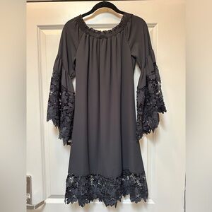Joseph Ribkoff Dress Black Lace S/P, like new